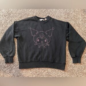 H&M kids Black Sweater with Pink Graphic size 12-14Y